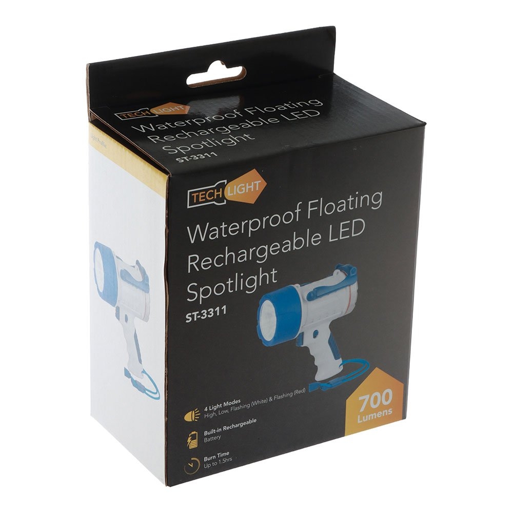 Techlight Waterproof Floating Rechargeable Spotlight 700LM