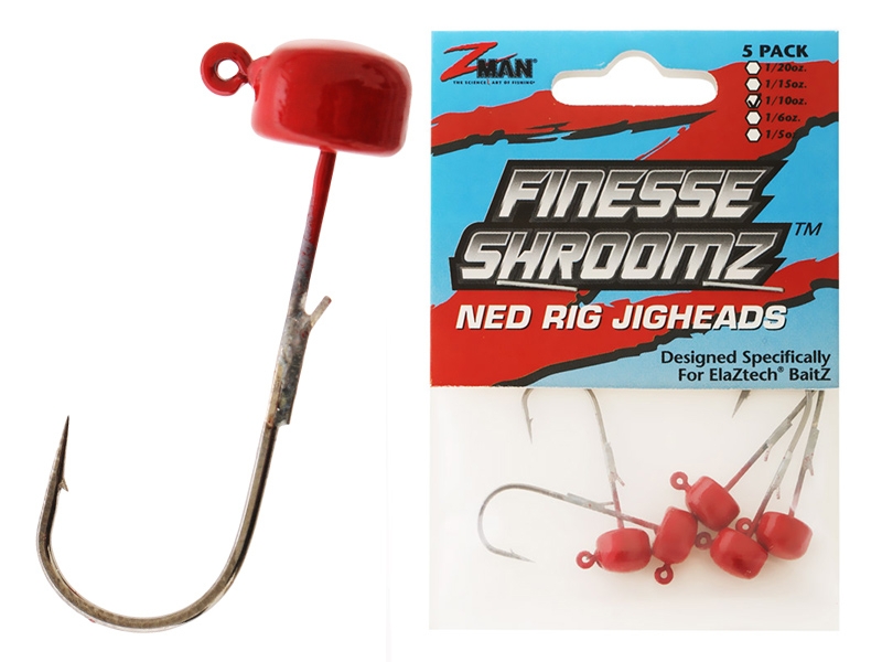 Z-Man Finesse ShroomZ Jig Head Red 1/10oz