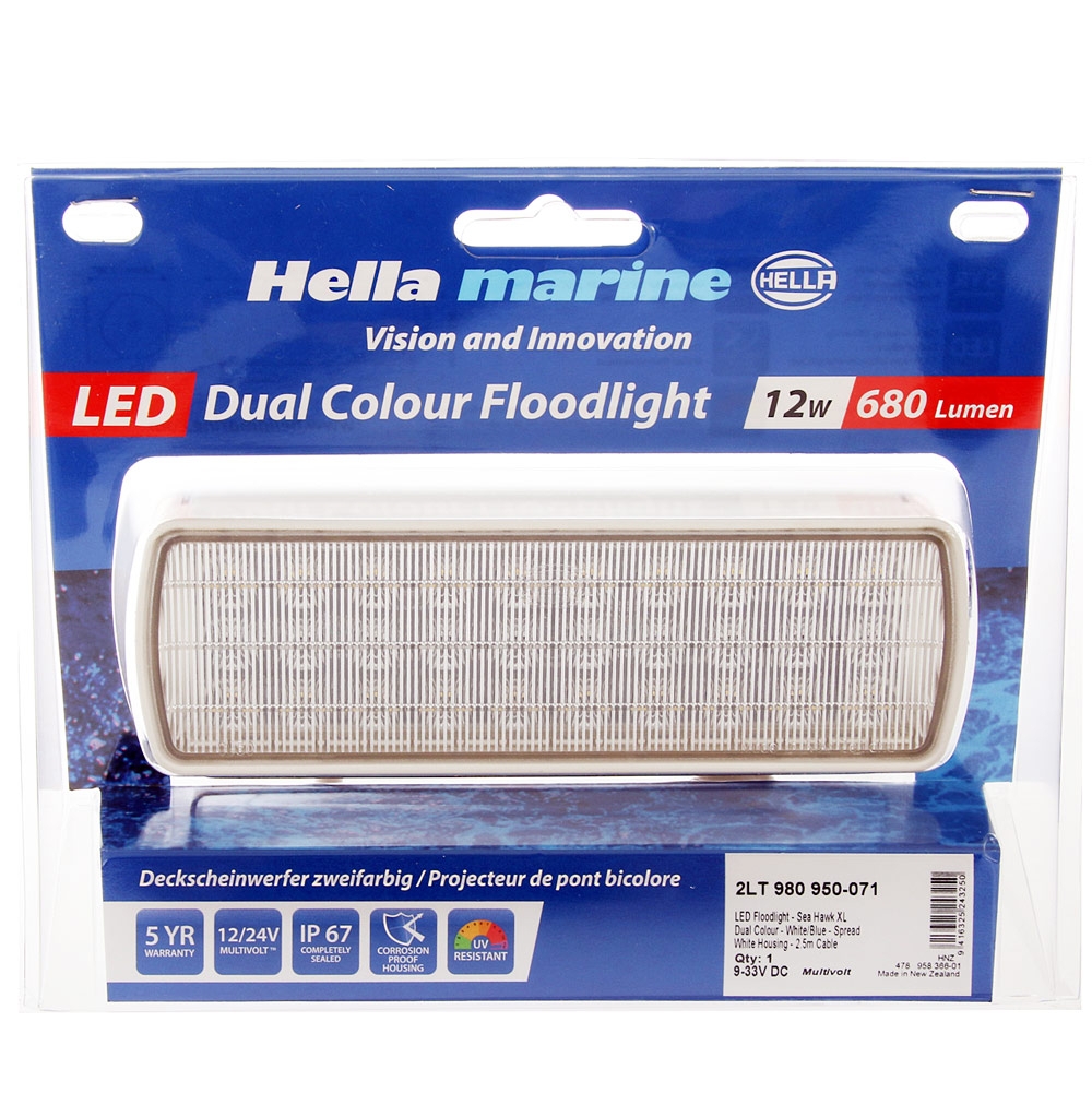 Hella Marine Sea Hawk-XL Dual Colour LED Floodlight