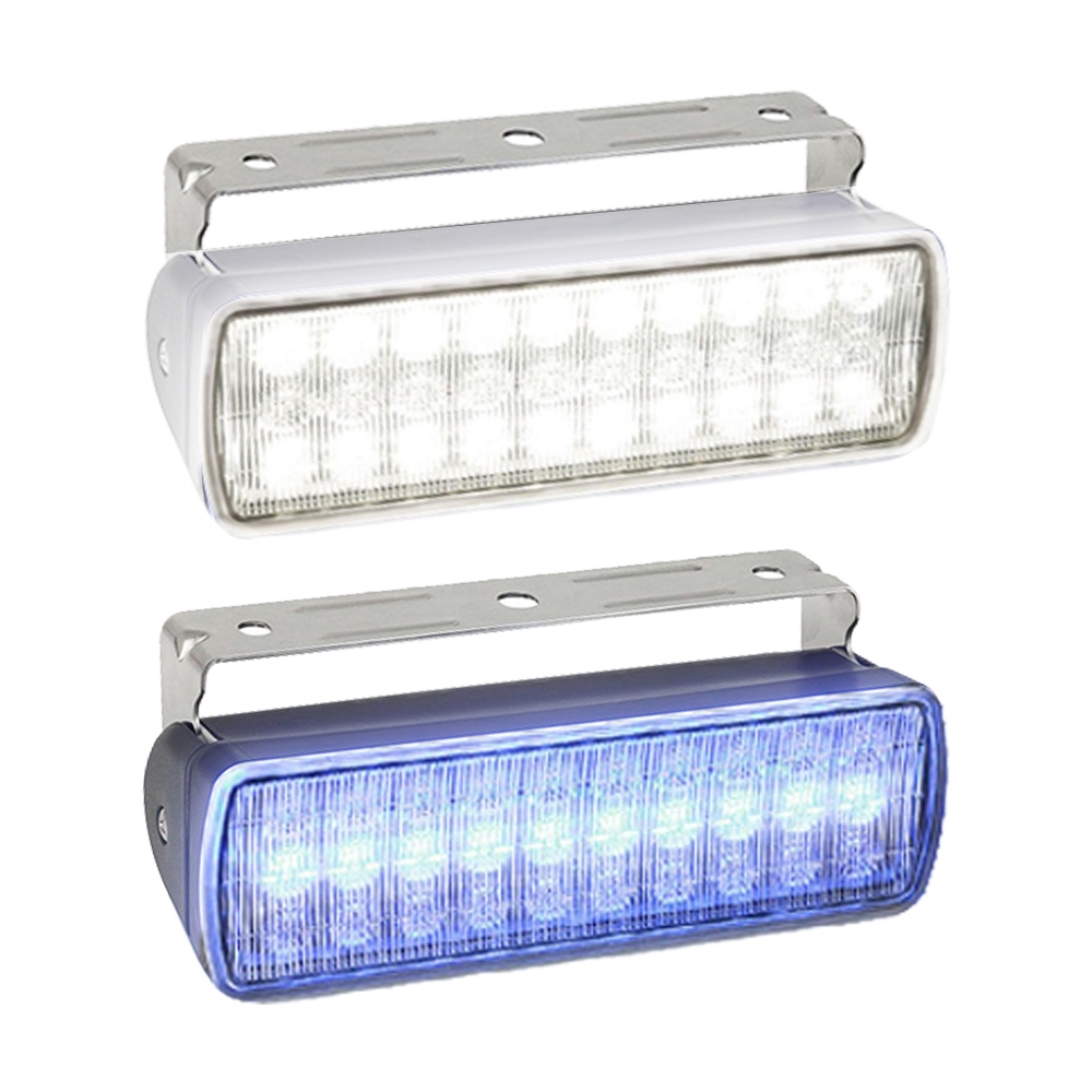 Hella Marine Sea Hawk-XL Dual Colour LED Floodlight Blue