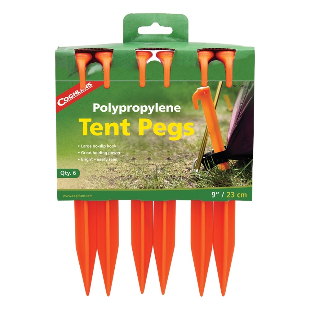 Coghlan's Polypropylene Tent Pegs 22.9cm Qty 6