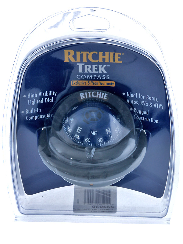 Ritchie Trek TR-35G Flush Mount Boat Compass Grey