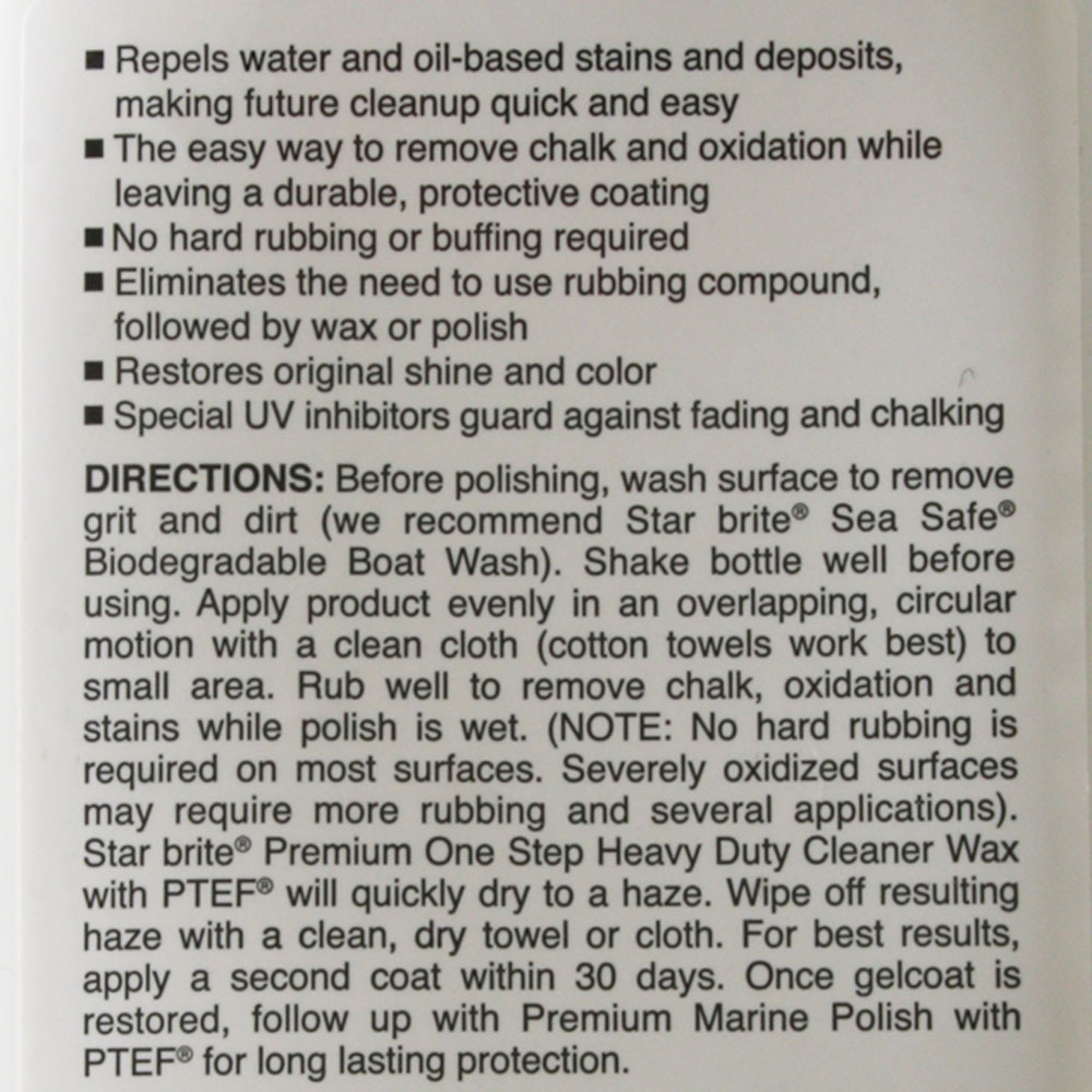 Star Brite Premium Cleaner Wax with PTEF 946ml