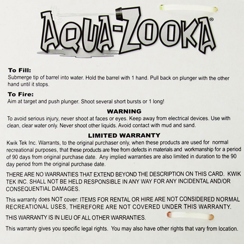 Airhead AQUA ZOOKA AZ-12 Quick Fill Water Bazooka 30.4cm