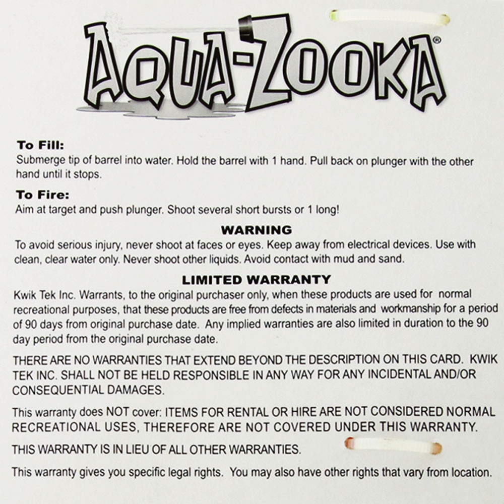 Airhead Aqua Zooka AZ-18 Quick Fill Water Bazooka 45.7cm