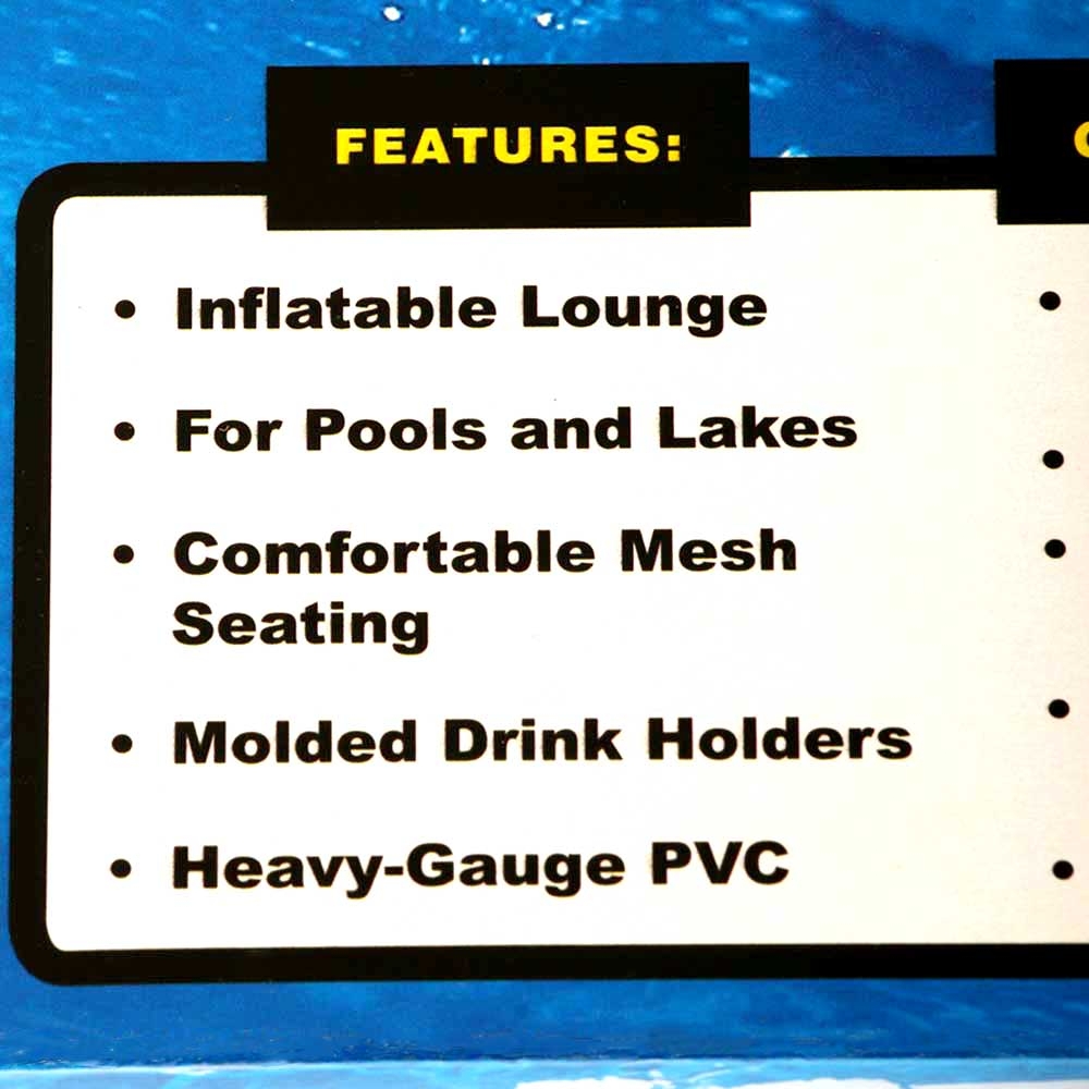 Sportsstuff Noodle 2-Person Inflatable Lounge Float / Belly Board