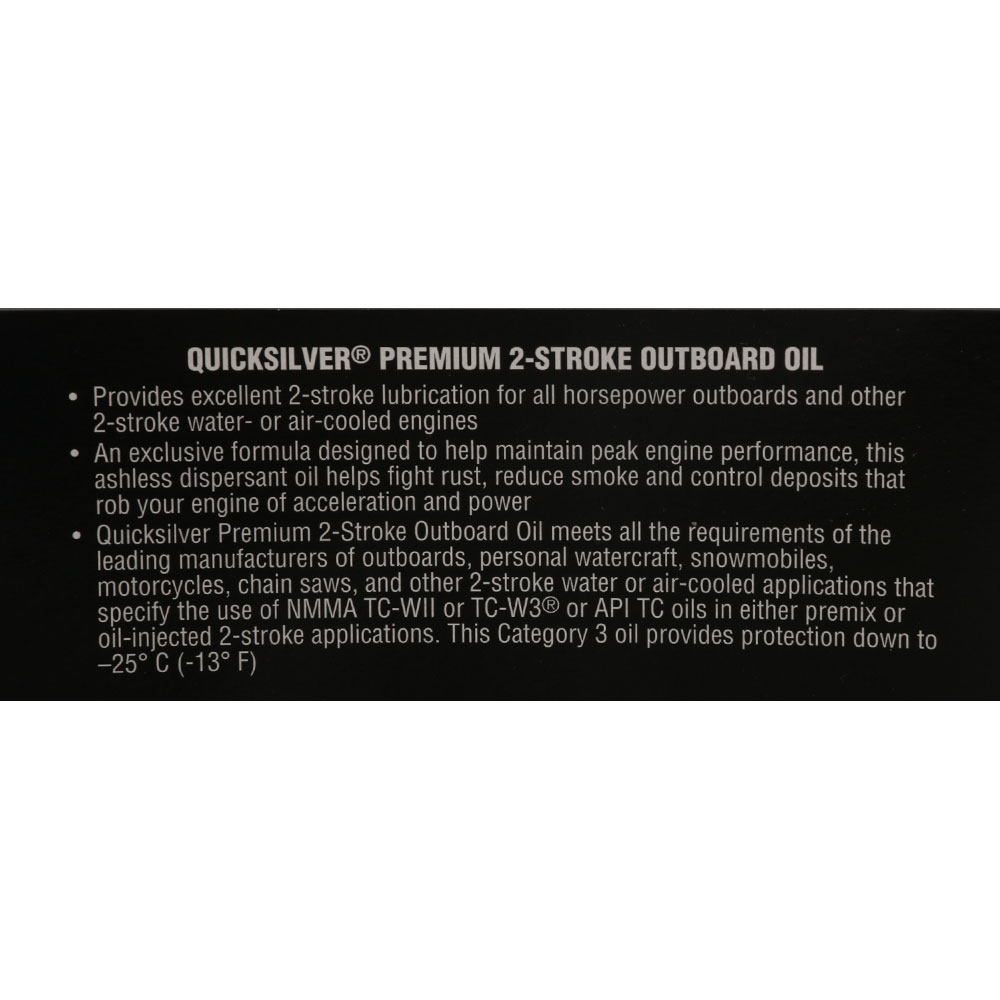 Quicksilver Premium TC-W3 2-Stroke Engine Oil 10L