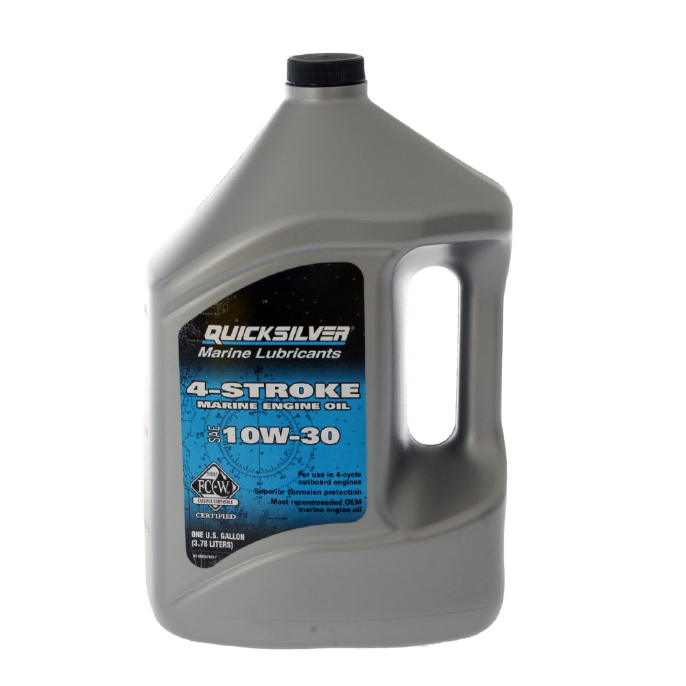 Quicksilver 10W-30 FCW 4-Stroke Marine Engine Oil 3.78L