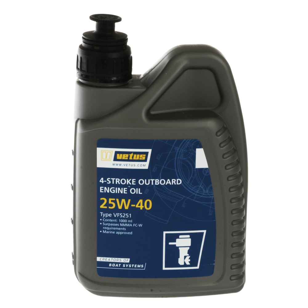 VETUS 25W-40 4-Stroke Outboard Engine Oil 1L