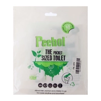 Peebol Pocket-Sized Portable Toilet 3-Pack Thumbnail Peebol Pocket-Sized Portable Toilet 3-Pack
