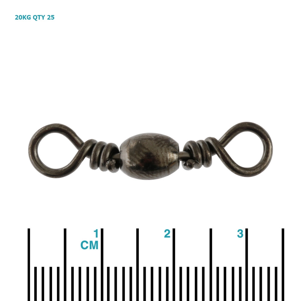 Wasabi Tackle Black Barrel Swivel Bulk Pack Wasabi Tackle Black Barrel Swivel Bulk Pack
