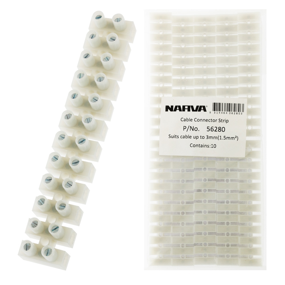 NARVA Connector Cable Strip 3mm Pk10