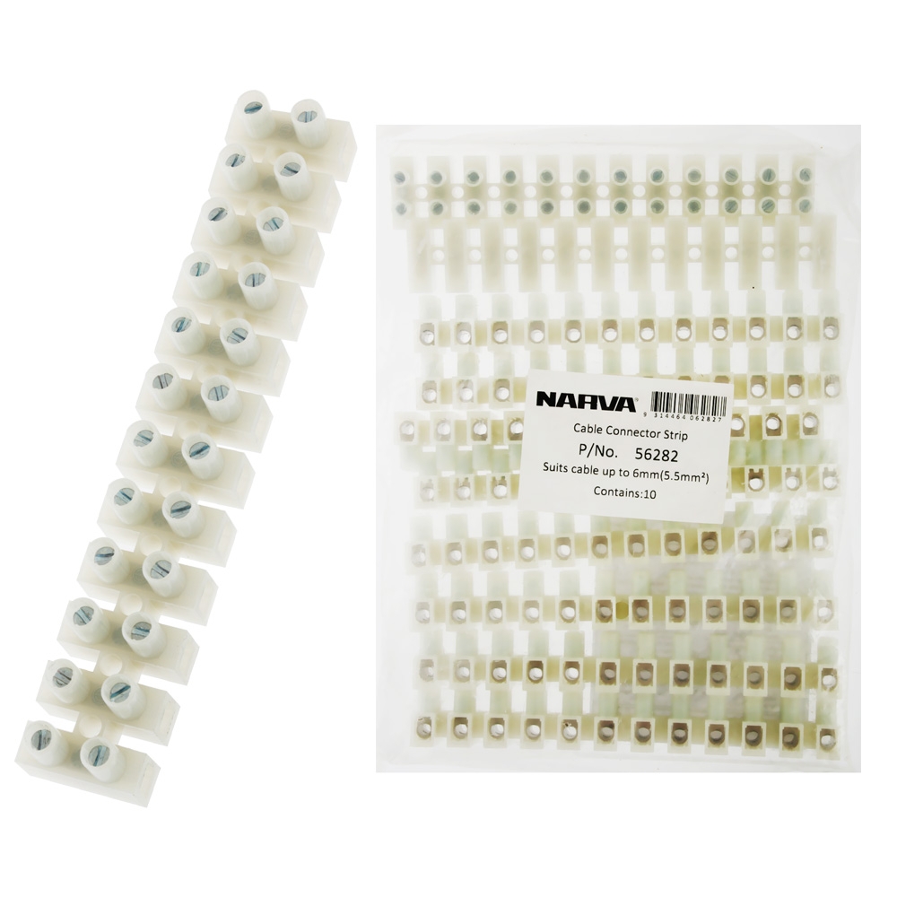 NARVA Connector Cable Strip 6mm Pk10