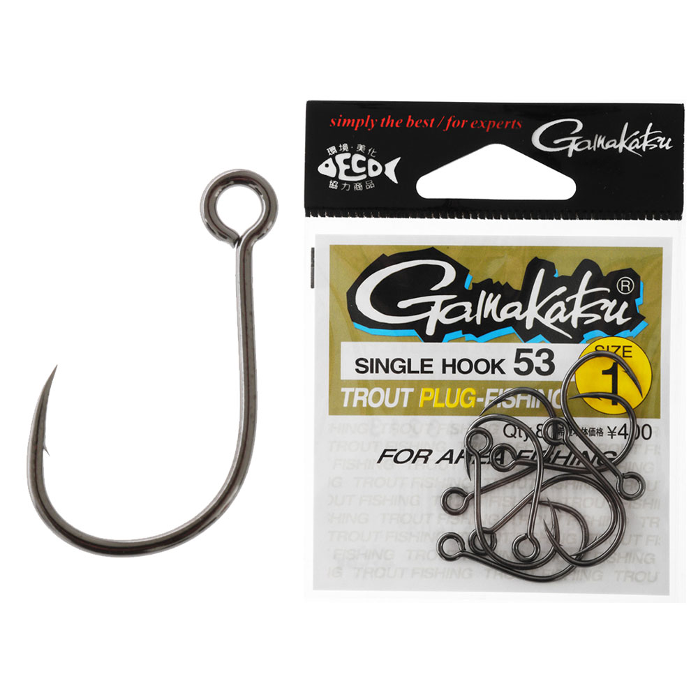 Gamakatsu 53 Trout Inline Single Hook #1
