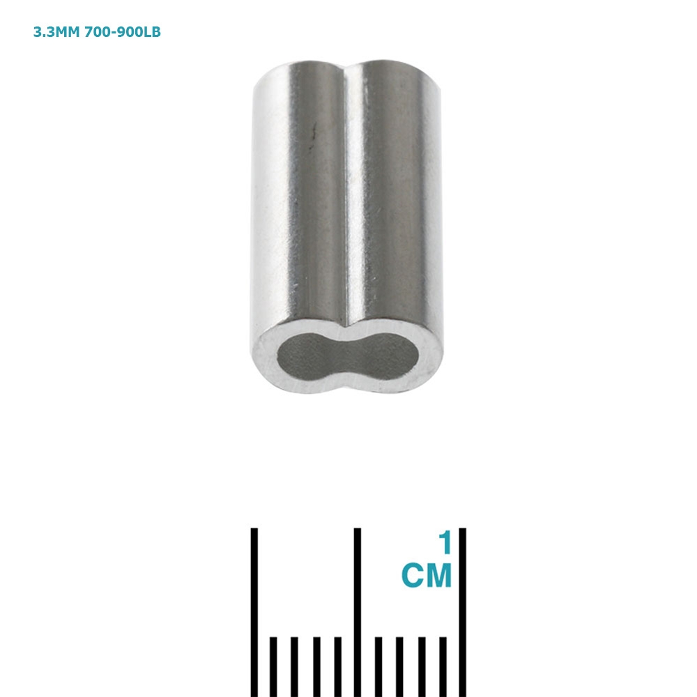 ManTackle Aluminium Double Barrel Crimp Sleeves Qty 20