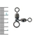 ManTackle 3-Way Crane Swivel Qty 5 1/0 x 1