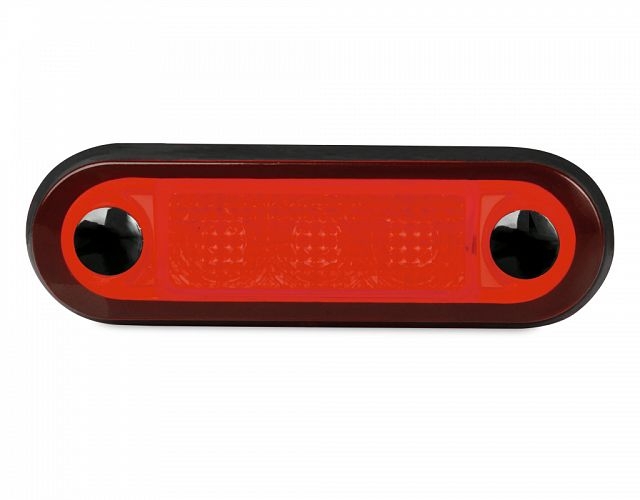 Hella Marine LED Narrow Rim Rectangular Courtesy Lamp Amber 12V