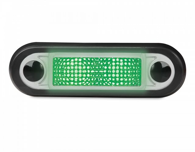 Hella Marine LED Narrow Rim Rectangular Courtesy Lamp 12/24 Blue