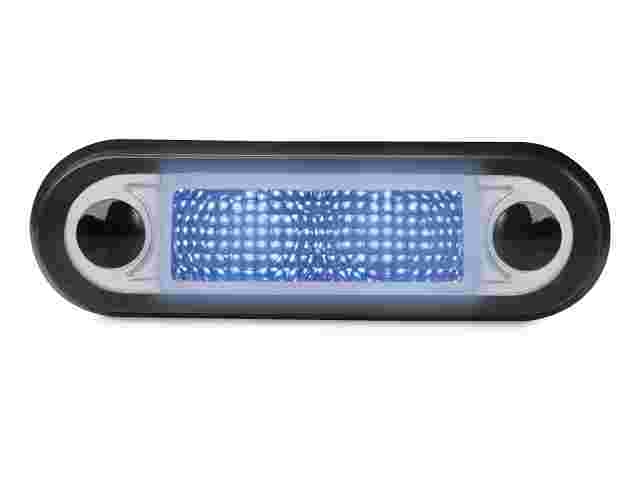 Hella Marine LED Narrow Rim Rectangular Courtesy Lamp 12/24 Blue