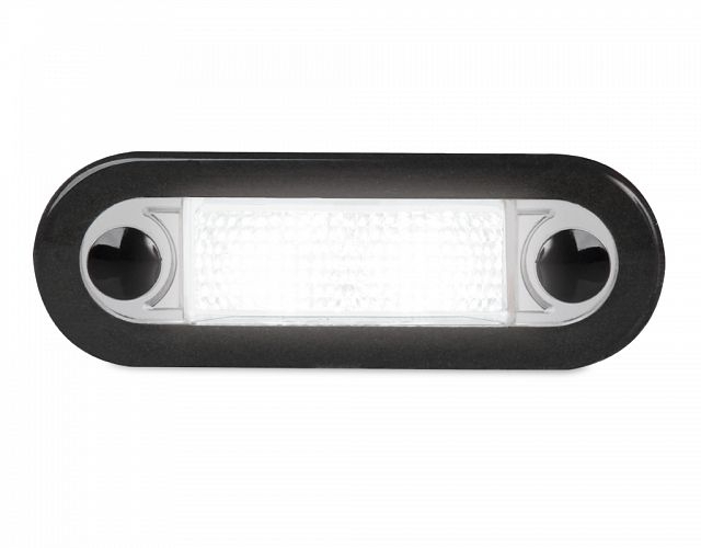 Hella Marine LED Wide Rim Rectangular Courtesy Lamp 12V Red Green Light Clear Lens