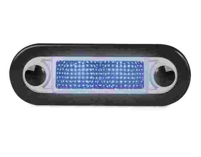Hella Marine LED Wide Rim Rectangular Courtesy Lamp 12V Red Green Light Clear Lens