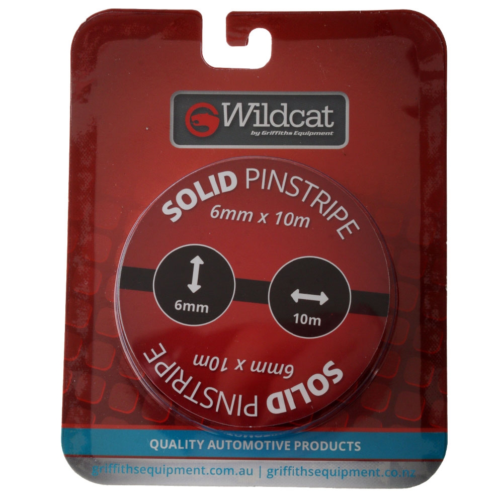 SAAS Pinstripe Tape 6mm Solid Chrome