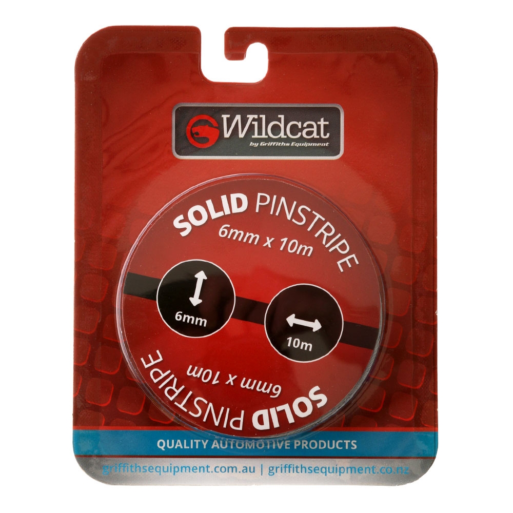 SAAS Pinstripe Tape 6mm Solid Black