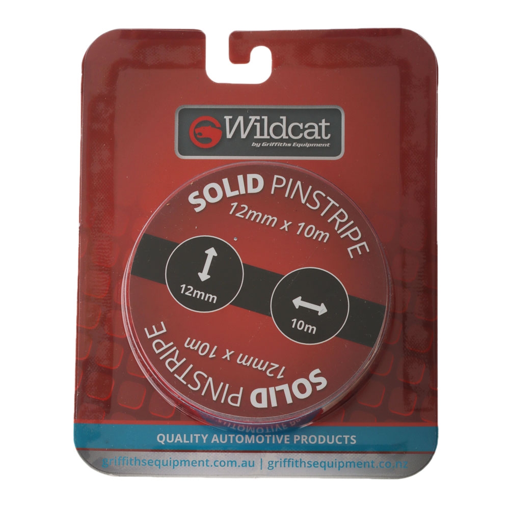 Wildcat Pinstripe 12mm Solid Red