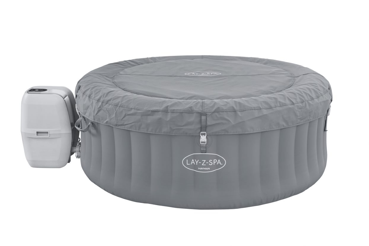 Lay-Z-Spa Hayman Airjet Portable Inflatable Spa Pool 1.7m 605L