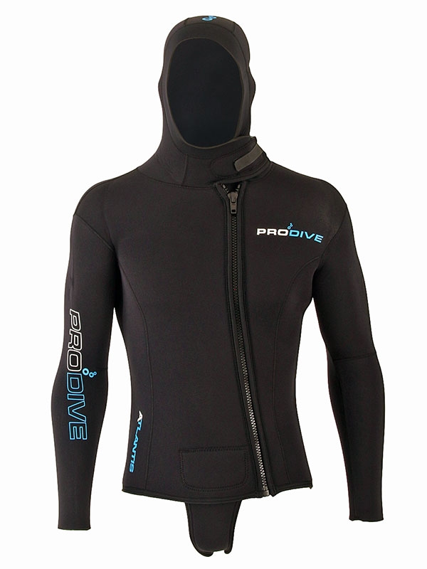 Pro-Dive Atlantis Hooded Mens Wetsuit Jacket 7mm XL