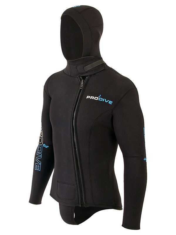 Pro-Dive Atlantis Hooded Mens Wetsuit Jacket 7mm