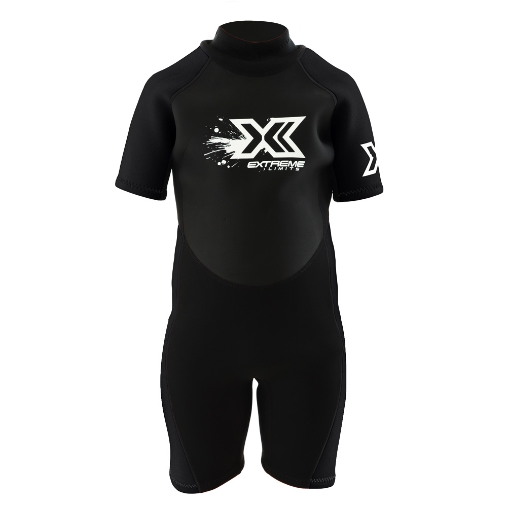 Extreme Limits Reef Youth/Kids Springsuit Wetsuit 2.5mm Black 12 Years