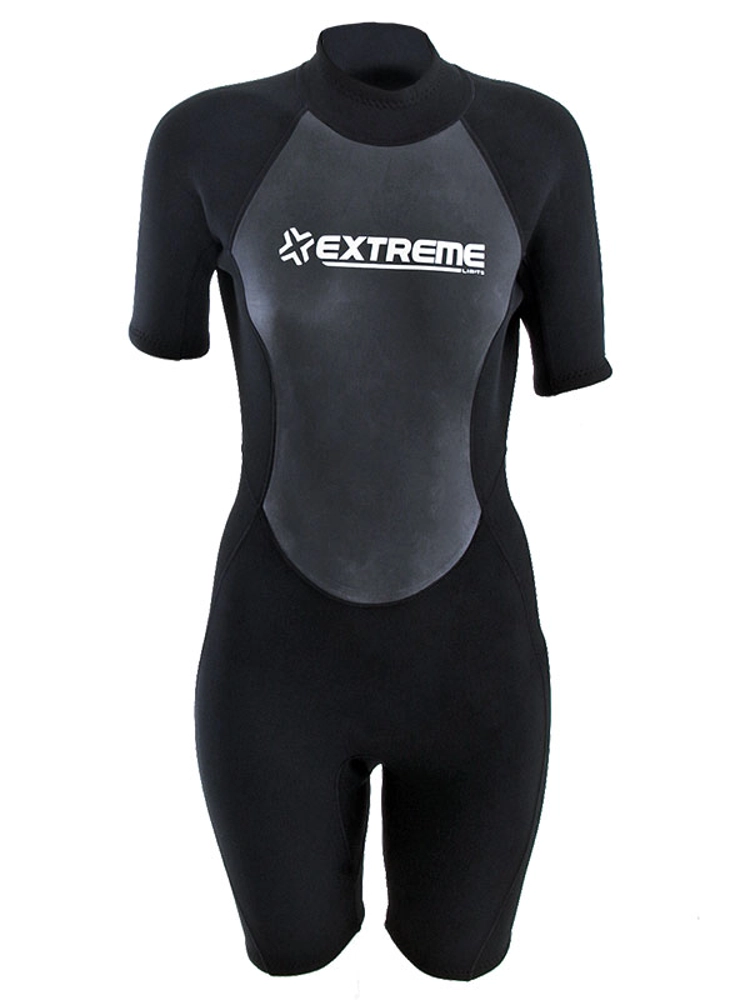 Extreme Limits Reef Womens Springsuit Wetsuit 2.5mm Black 16 Extreme Limits Reef Womens Springsuit Wetsuit 2.5mm Black 16