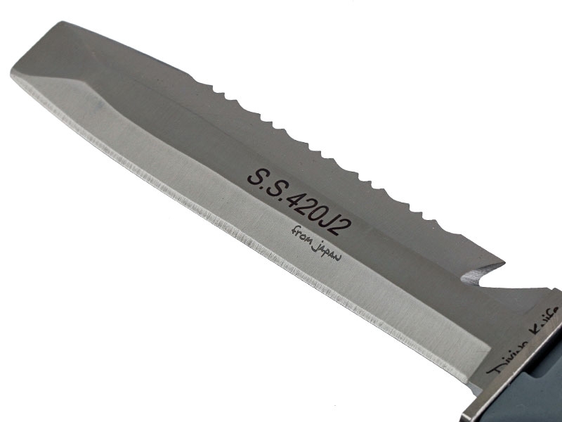 Pro-Dive Buddy Chisel Tip Paua Knife Blue 13.6cm