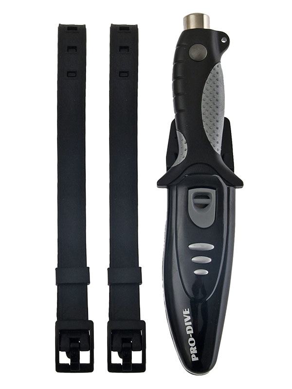 Pro-Dive Drop Point Dive Knife Black 11cm