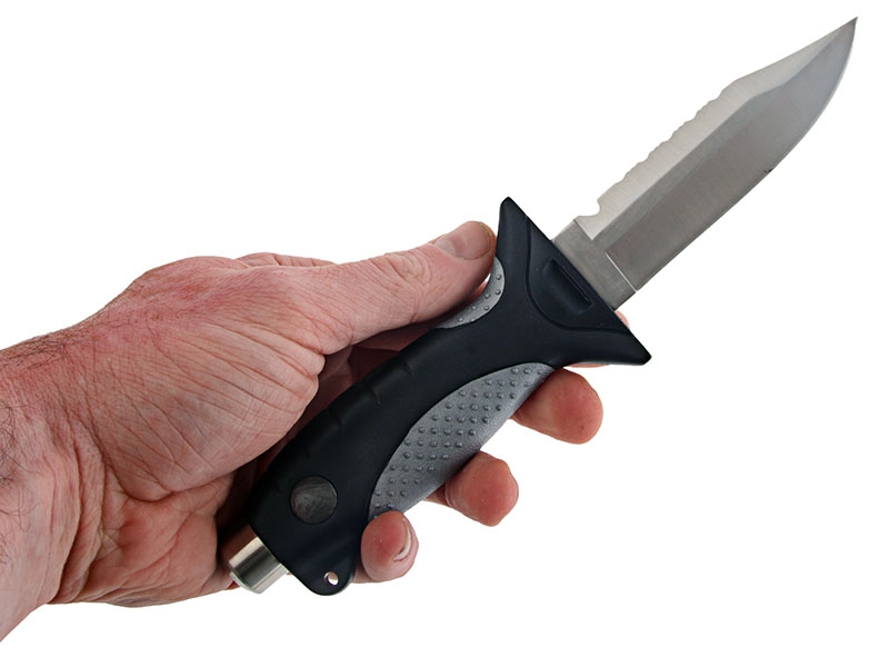 Pro-Dive Drop Point Dive Knife Black 11cm