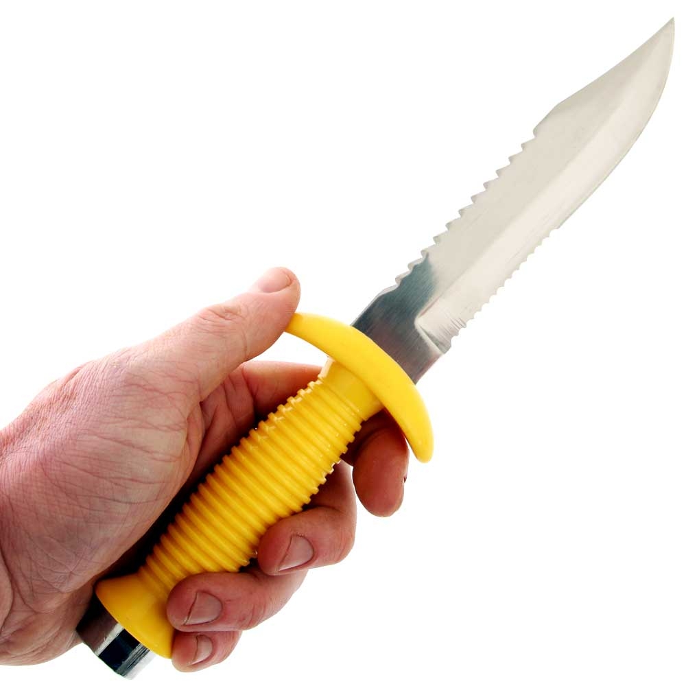 Pro-Dive Sphinx Dive Knife with Sheath Yellow 15cm