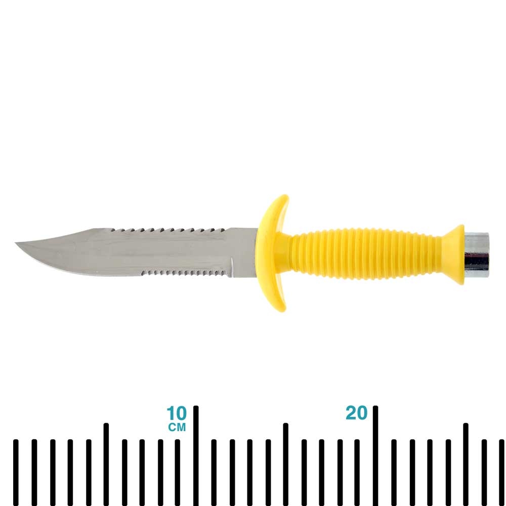 Pro-Dive Sphinx Dive Knife with Sheath Yellow 15cm