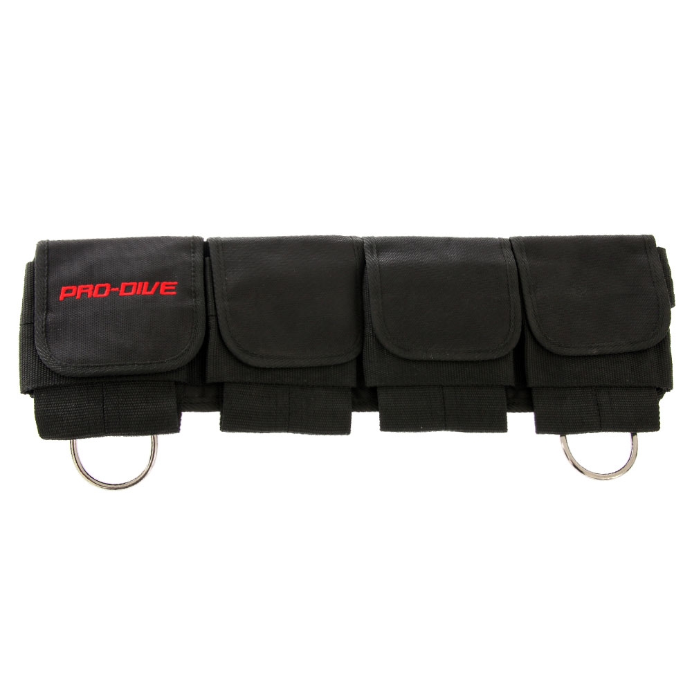 Pro-Dive Heavy-Duty 4 Pocket Dive Weight Belt Small