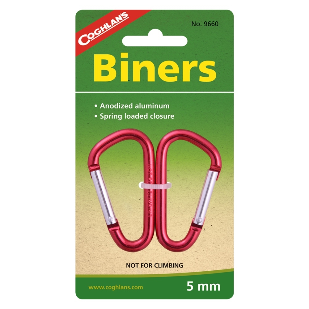 Coghlan's Aluminium Carabiner 5mm Qty 2
