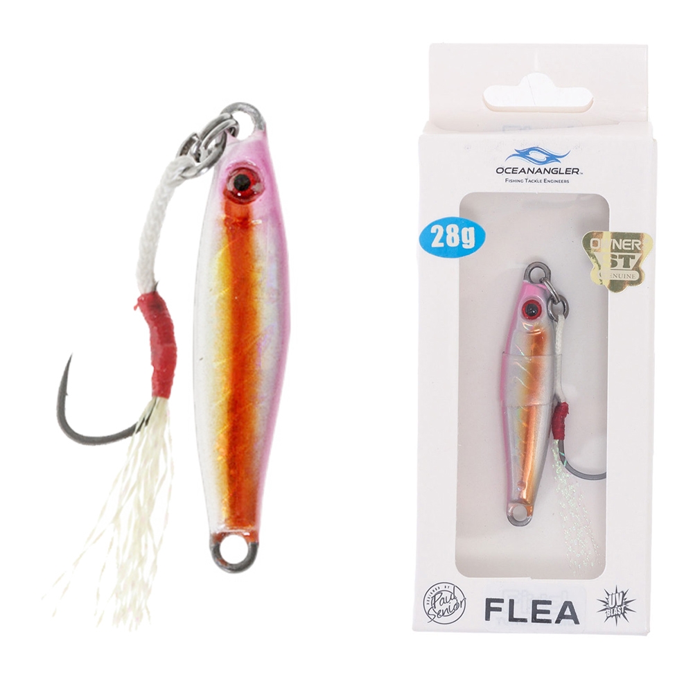 Ocean Angler Tungsten Flea Micro Jig 28g Orange