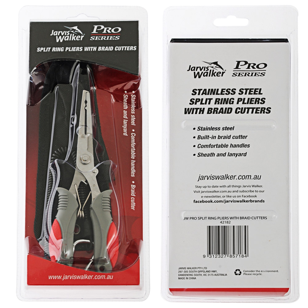 Jarvis Walker Pro Series Split Ring Pliers with Braid Cutters