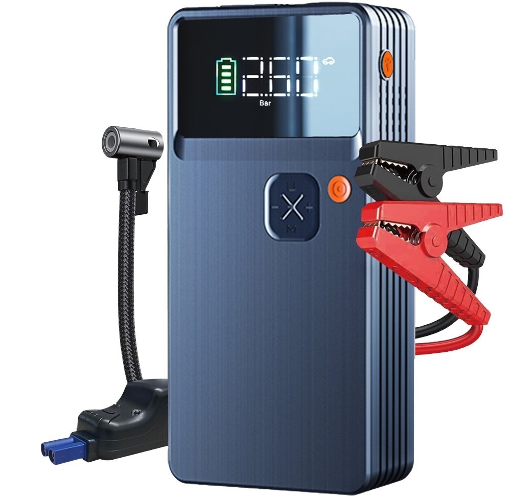 Powertrain 12V Lithium Jump Starter with Built-In Air Compressor