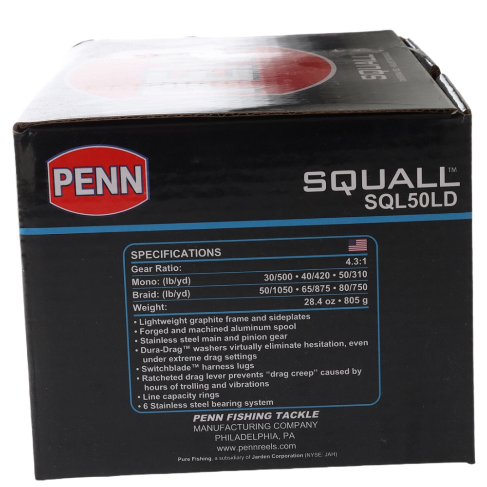 PENN Squall 50 Lever Drag Overhead Reel