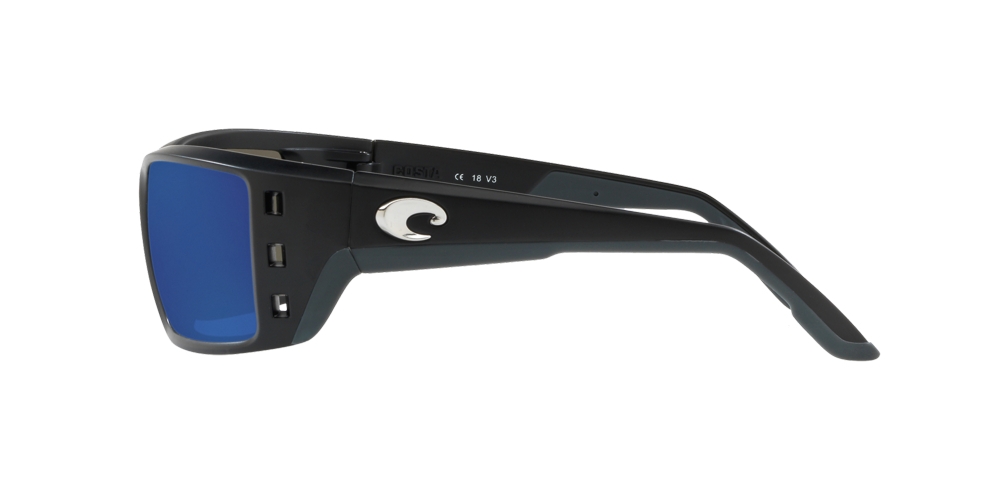 Costa Permit 580G Polarised Sunglasses Matte Black Blue Mirror