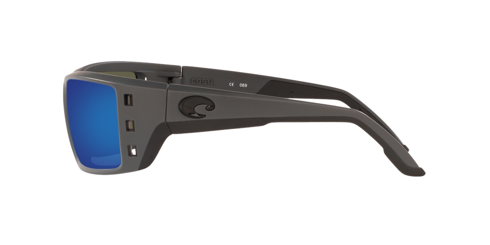 Costa Permit 580G Polarised Sunglasses Matte Grey Blue Mirror