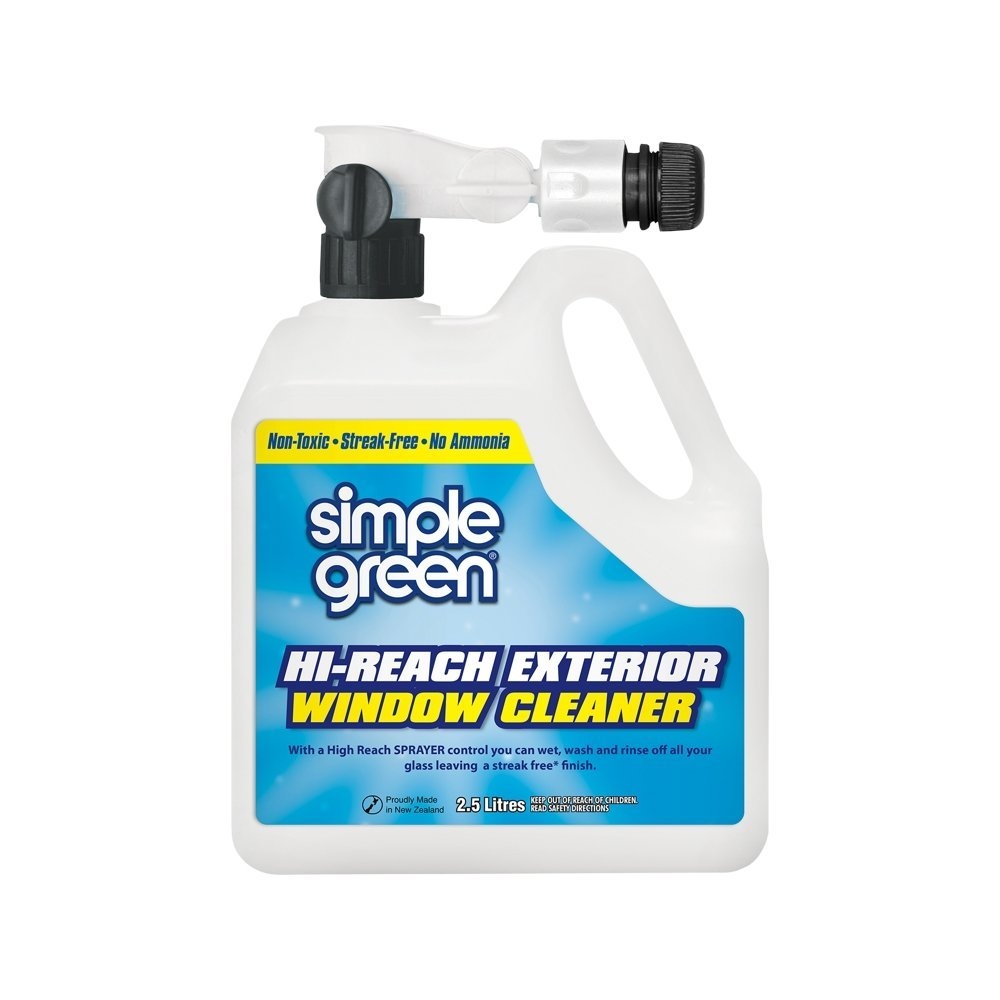 Simple Green High Reach Exterior Window Cleaner with Hose Attachment 2.5L