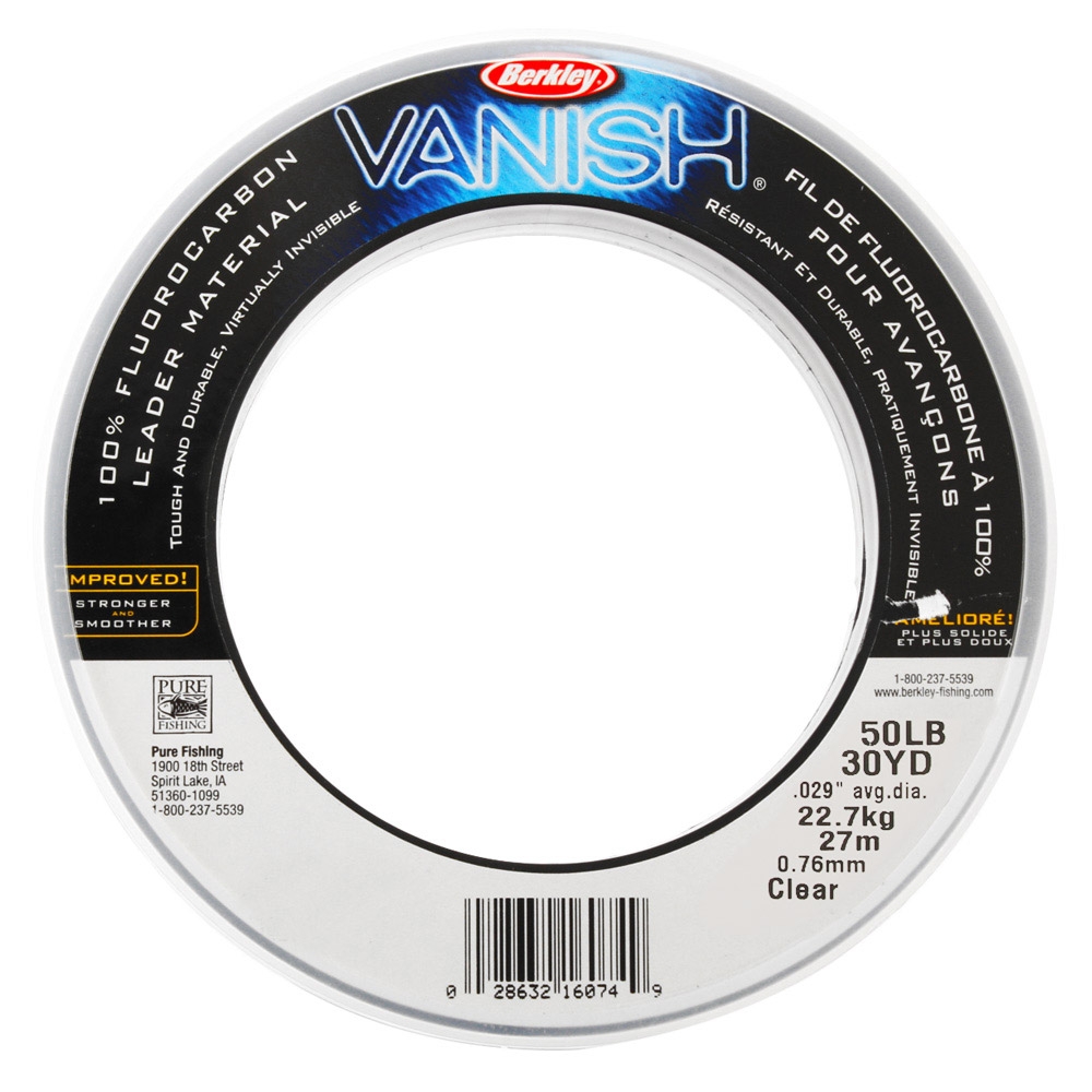 Berkley Vanish Fluorocarbon Trace Coil 50lb 30yd