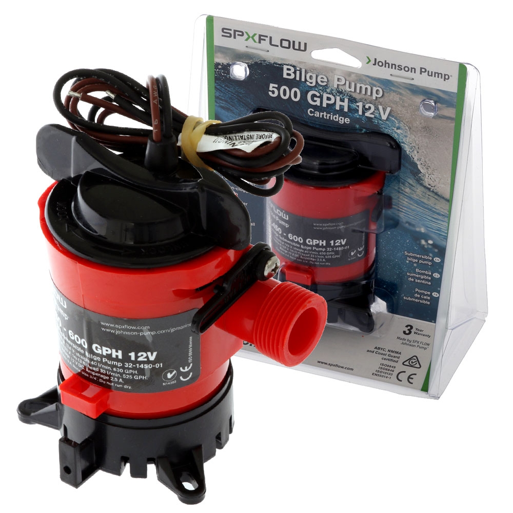 Johnson Bilge Pump L450 12V 500 GPH