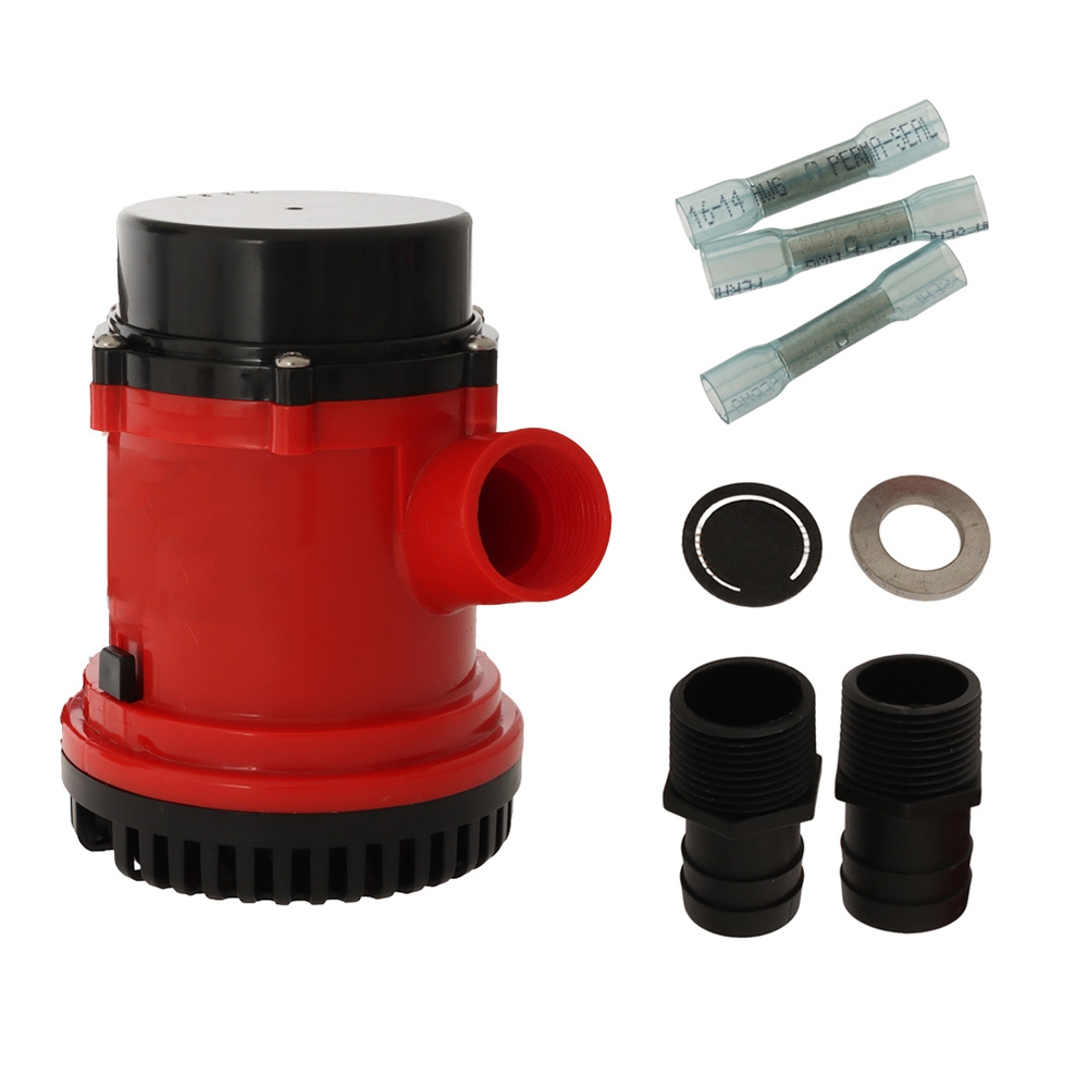 Johnson L1600 Heavy-Duty Submersible Bilge Pump 12V 1600 GPH